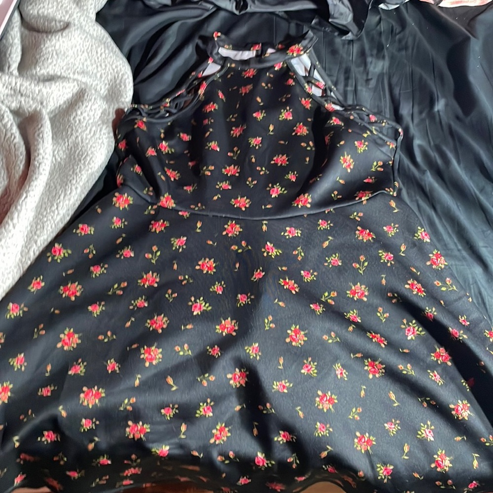 Flower mini dress